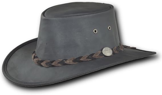 Barmah Hats Stonewash Kangaroo Leather Hat - Item 1018