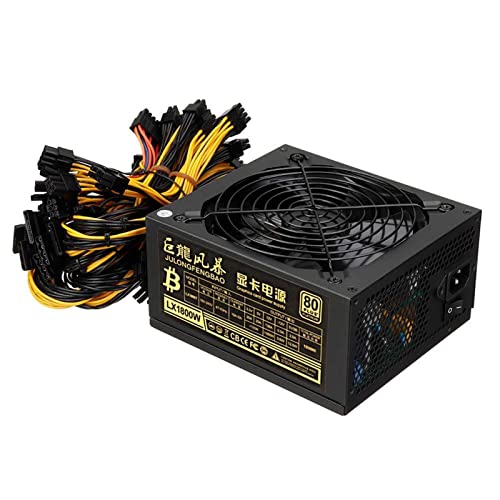 1800W Mining Power Supply Miner Graphics Card for Mining 180~240V 80 Platinum Certified ATX PSU 204pin