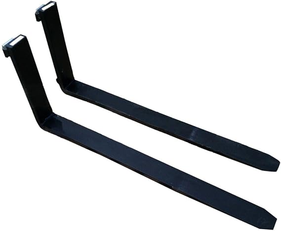 Titan Attachments 60" Pallet Fork Blades, 4,000 LB Load Capacity, Class II Forklift Blades