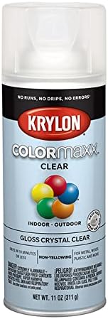 Krylon 60-Pack of 12 oz K05515007 Crystal Clear COLORmaxx Paint & Primer Spray Paint, Gloss
