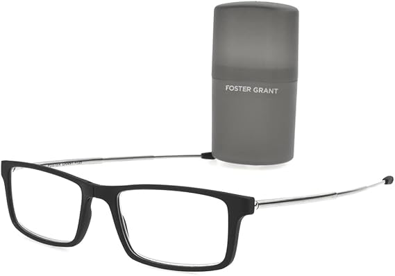 Foster Grant Gino Reading Glasses (Classic Folding, Foldable, Bridge, Rectangle)
