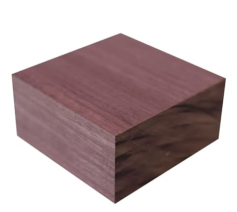 Exotic Wood Zone's Purpleheart Bowl Blanks for Turning, Suitable Carving/Whittling Block (8" x 8" x 3")