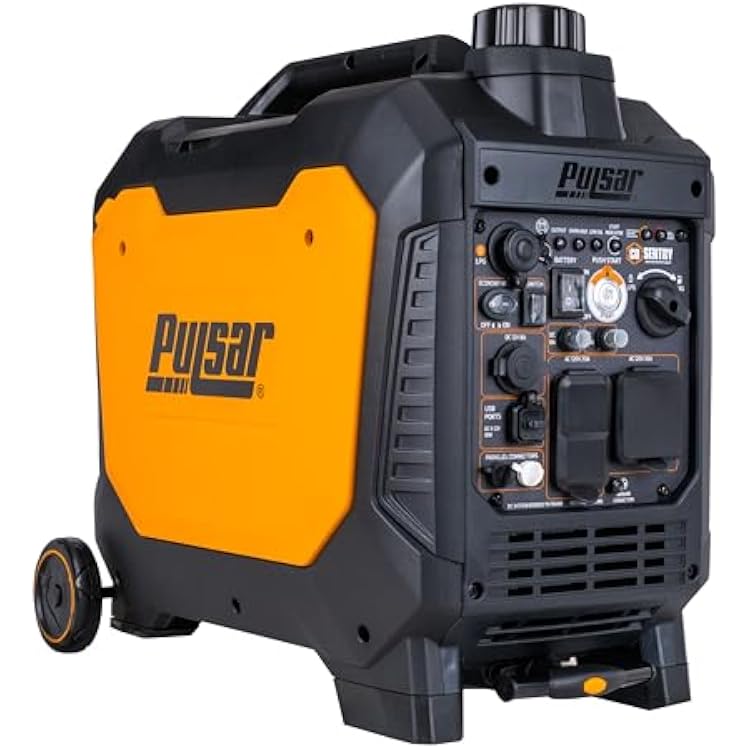 Pulsar 4000 Watt Portable Inverter Generator, Dual Fuel Gasoline & Propane, Remote Electric Start, CO Sensor, Parallel Capable, Super Quiet, Use for RV, Camping, Outdoor & Home, NE40BiSRCO