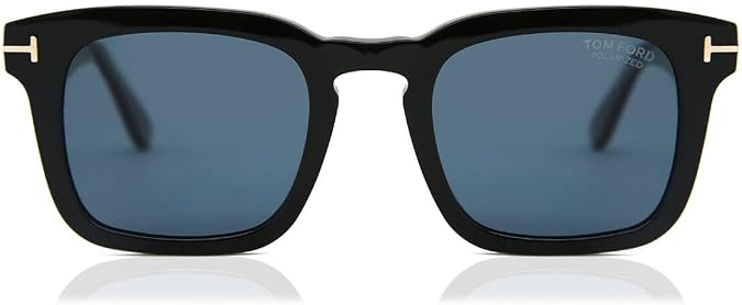 Tom Ford - FT0751 Shiny Black Square Men Sunglasses - 50mm