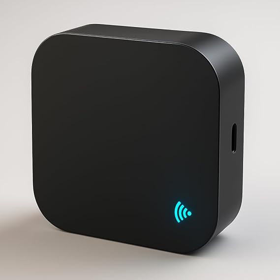Wi-Fi Universal IR/RF Remote Hub 433.92 MHz Fixed-Code Only, App Control via Smart Life/Tuya, Works with Alexa & Google, 2.4 GHz Wi-Fi Only, USB-C Powered Control TV, A/C, Fans, RF Switches Blinds
