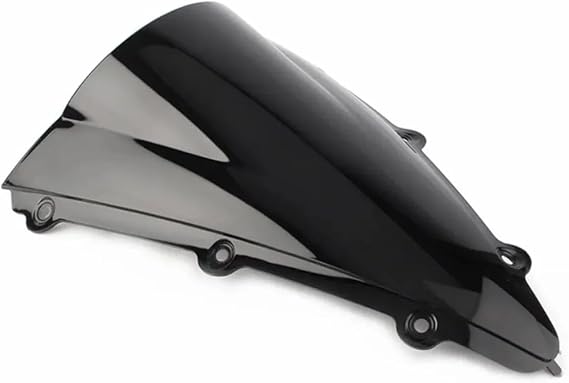 Motorcycle Windscreen Motorcycle Double Bubble Windshield For YZF For R1 2004 2005 2006 WindScreen For YZFR1 Black(Black)