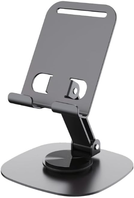 Masaüstü Alüminyum Telefon Tutucu, Katlanabilir Telefon Standı, Ergonomik Tasarım, Dayanıklı Sağlam Yapı, Evrensel Uyum (Gri Renk)