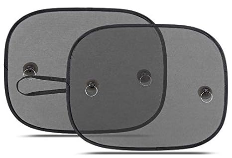Car Shade for Window Interior Screen Double-Layer Mesh Sun Block, Protect Baby from Sunlight, UV Rays (2 Pcs)