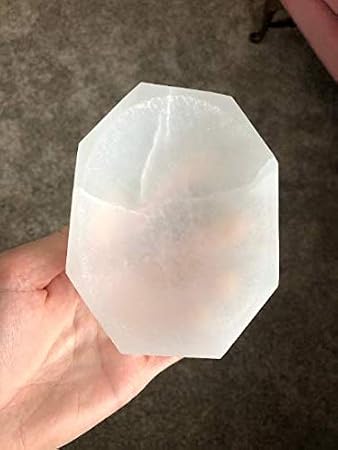 Selenite Bowl, Octagon Shaped Selenite Bowl, Selenite Charging Bowl, Selenite Bowls