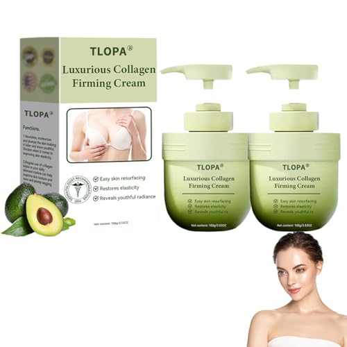 TLOPA Luxurious Collagen Firming Cream, Advanced Skin Firming Cream - Restore Skin Elasticity, TLOPA Luxury Collagen Firming Cream For All Skin Types 2 Pack