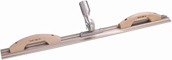 Kraft Tool CC816RE 36-Inch by 3-1/4-Inch Round End Mini Bull Float and Darby with Thread Bracket and 2 Handles