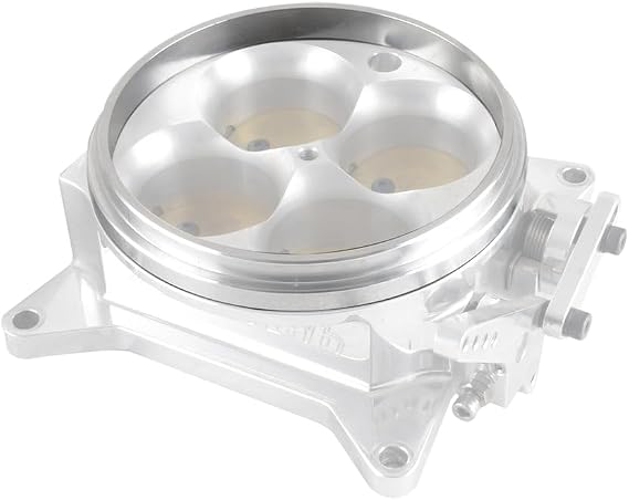 BILLET 4150 STYLE TOP MOUNT THROTTLE BODY TO CARB HAT ADAPTERSPACER Natural