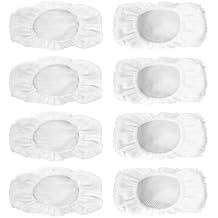 Microfiber Steam Mop Pads Replacement Compatible with Oreck Steam Mop STEAM100 / STEAM100LRH, Washable Reusable Steam Mop Covers Bonnets for Hardwood Floor Cleaning (8 Pack)