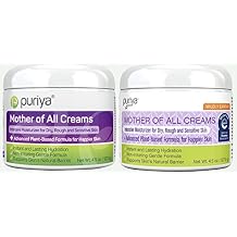 Puriya Eczema Cream, Plant Rich Formula Provides Instant and Lasting Relief for Severely Dry, Cracked, or Irritated Skin, for Redness and Rashes, Bundle of Light Peppermint and Mildly Earthy Scent