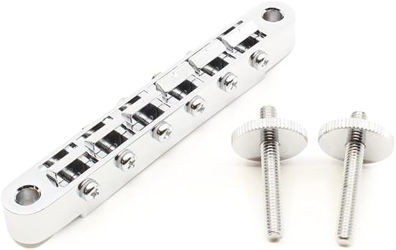 Bridge - Gotoh, GE104B, ABR-1 Style, Tune-O-Matic, Zinc Saddles, Color: Chrome