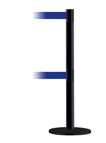 Post with Retractable Barrier