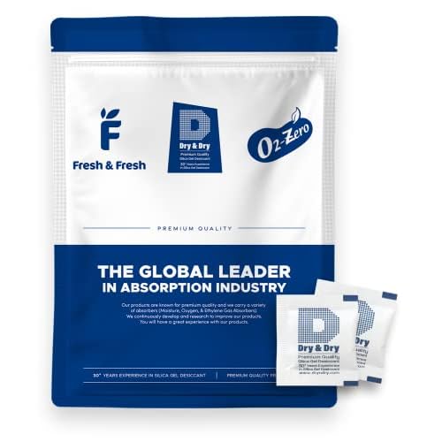Dry & Dry 1 Gram [1200 Packets] Silica Gel Packets Desiccants Silica Gel Packs - Food Safe Silica Packets Silica Gel Desiccant Packs for Storage