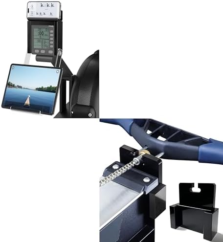 Phone & Tablet Holder Compatible with Concept 2 Rowing Machine & Skierg with PM5 Monitor, Handlebar Holder Compatible with Concept 2 Rowing Machine Model D&E and Rowerg