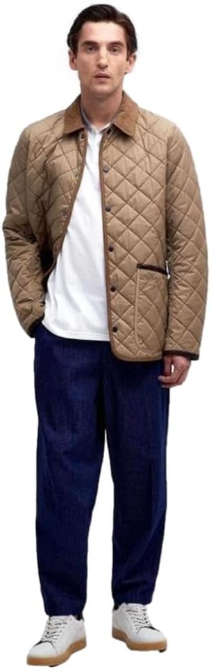 Barbour Men's Baston Liddesdale Quilted Jacket, Military Brown
