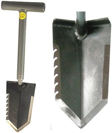 1V_WWMFG-TH18-SER-L Mini Sampson 18" T-Handle Shovel with Serrated Blade