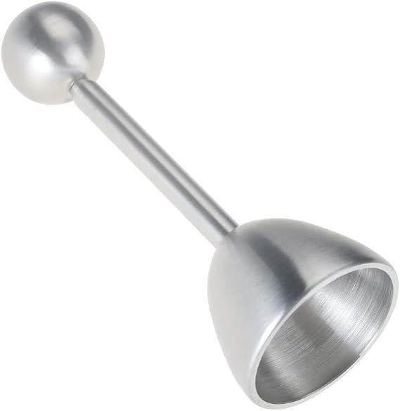 Egg Shell Topper Stainless Steel Cracker Easter Premium Kitchen Tool for Removing Raw, Soft or Hard Boiled Egg Shells, Separate Cut The Top of The Shell Smooth Round Opening