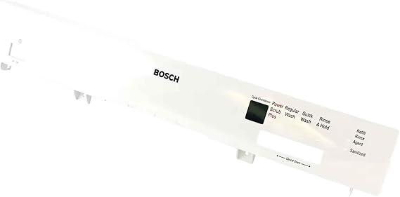 Bosch 00475224 Genuine OEM Control Panel (White) for Bosch Dishwashers