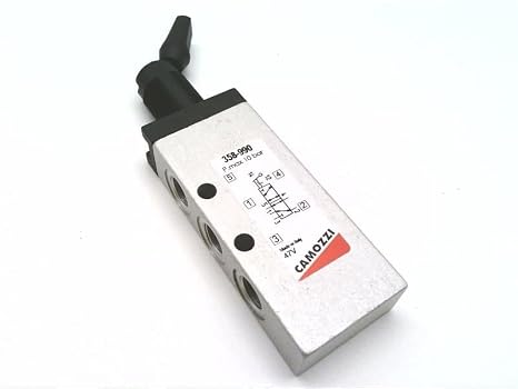 CAMOZZI 358-990 1/8, 5/2, MANUALLY Operated Valve, Toggle Switch