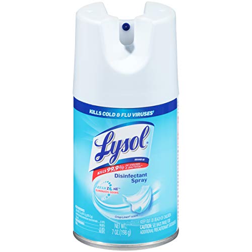 Lysol 90440 Disinfectant Spray Crisp Linen 7 oz Aerosol 12Carton