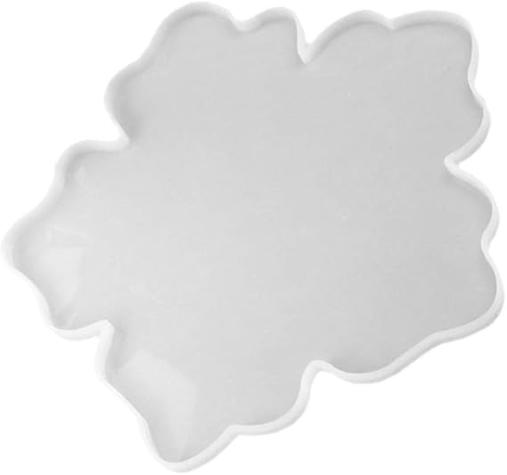 EXCEART Large Silicone Flower Mold for DIY Resin Crafts - Mirror Surface Coaster and Pendant Making Mold - Easy to Use and Clean for Handmade