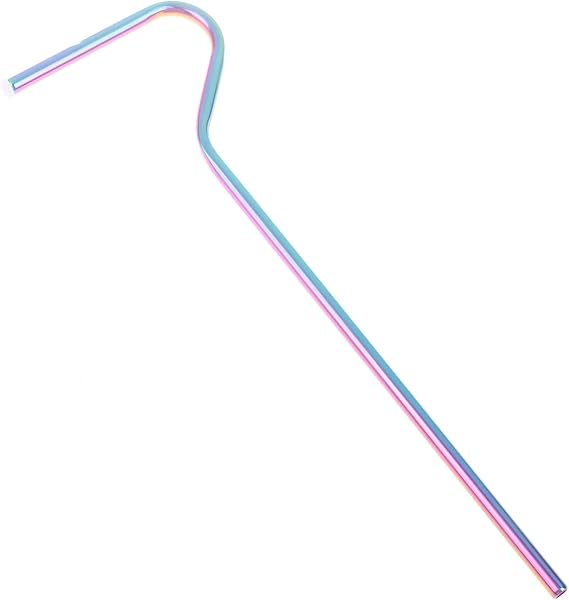 1PC Sideways Anti Wrinkle Straw Wrinkle Free Reusable Cup Drinking Straw Stainless Steel Kitchen Gadgets for Cup Drinks Straw