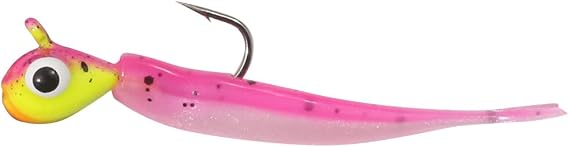 Northland Fishing Tackle Impulse Rigged Tungsten Mini Smelt Jig for Ice Fishing Panfish, Assorted Sizes and Colors