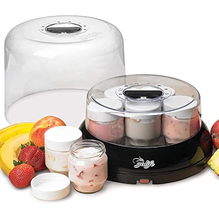 Tribest Yolife YL-210-A Yogurt Starter & Yogurt Maker Machine, Black
