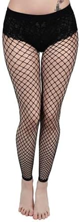 Killstar All Caught Up Fishnet Gothic Punk Sexy Stockings Leggings Black