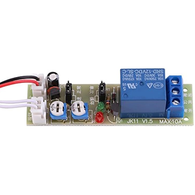 1pc DC 5V12V24V Adjustable Times Switch Module Delay OnOff Timer Delay Switch Module 6 Types Optional Time DelayDC12V 0-60mins