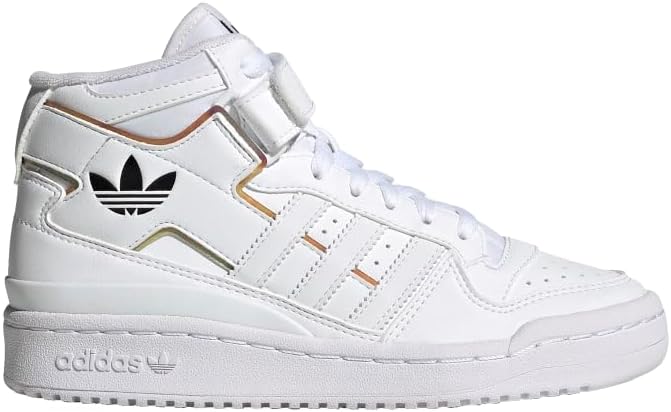 adidas Forum Mid Shoes Kids', White, Size 5.5
