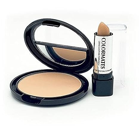 COLORMATES Pressed Powder with Concealer Rose Beige