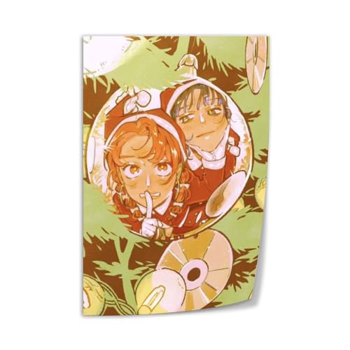 Japanese Comics The Guy She Was Interested In Wasnt A Guy at All Art Painting Poster42 Canvas Art Wall Poster Printing Office Bedroom Aesthetic Poster Living Room 08x12inch20x30cm Unframe-style