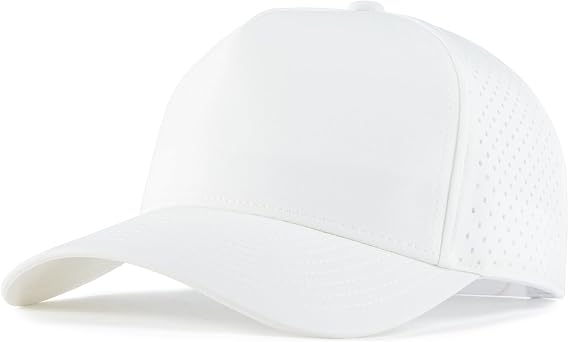 BOTVELA Men Adjustable Snapback Laser Cut Mesh Baseball Cap