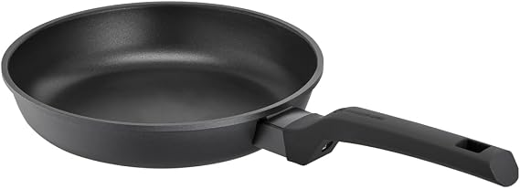 Schulte-Ufer 452281 Charisma I 1638 Frying Pan Frying Pan Cast Aluminium Suitable for Induction Cookers Diameter 24 cm Stainless Steel Silver 25 cm