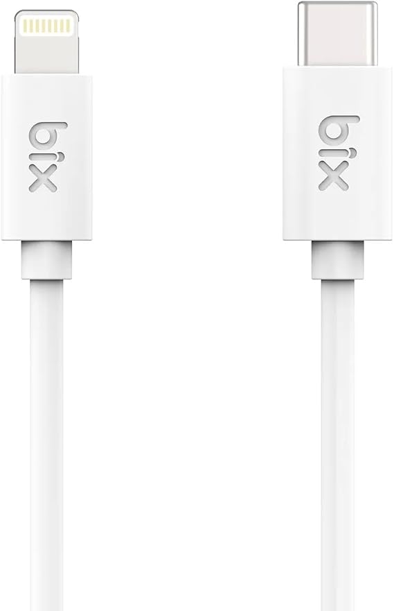 Bix BX-IP02UC Type-C to Lightning Data ve Şarj Kablosu Beyaz 1.20 Metre