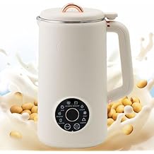 Nut Milk Maker - 1L Soy & Oat Milk Machine with LED Display, Timer, Auto-Clean, and Keep Warm for Homemade Plant Milks and Porridges