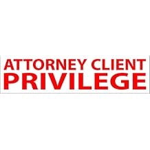 Attorney Client Privilege JYP PA1040 Pre-Inked Rubber Stamp Red Ink