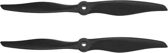 sourcing map Propeller RC Propellers 2-Vane Blades Props 10"x5" Black 2Pcs