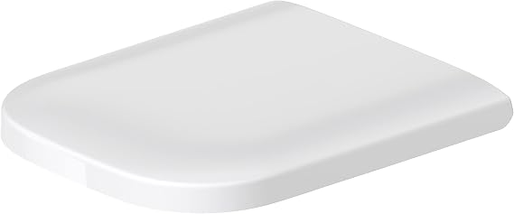 Seat and cover Happy D.2 white hinges ss with SoftClose