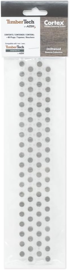 TimberTech Collated Cortex Replacement Plugs 80 Count Driftwood
