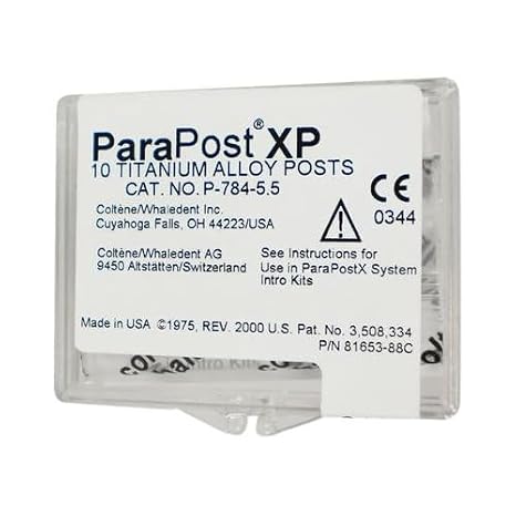 Coltene Whaledent P784-5.5 ParaPost XP Post Titanum Posts .055 Purple 10/Pk
