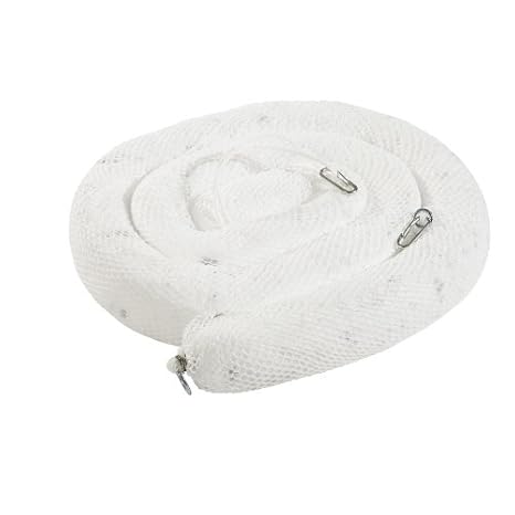 WB410SN Polypropylene Oil-Only Sock/Net Boom, 4" Diameter x 10' Length, Bright White (Pack of 4)