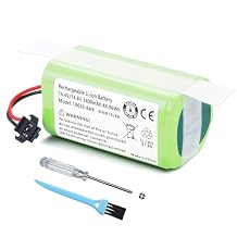 PA04 10002265 CMICR18650F8M7-4S1P ICR18650-26J-4S1P BFG-WSQ UR18650ZY-4S1P-AAM Vacuum Battery for RoboVac 11 11S 11S Plus 11S Max 12 15C 15C MAX 15T 30 30C 35C G30 G10 Hybrid Denkee DK600 DK700 DN620