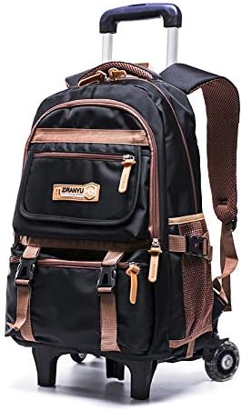 Wheeled School Bag Backpack Boys Trolley Kids Waterproof Lightweight Grade Student Travel Backpack,B