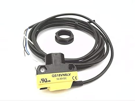 BANNER Engineering QS18VN6LV (61633), 10-30 VDC, 2 M (6.5 FT) Cable, Output: Complementary Solid State NPN, PHOTOELECTRIC Sensor, QS18 Series, Range: 6.5 M, RETROREFLECTIVE, World-Beam